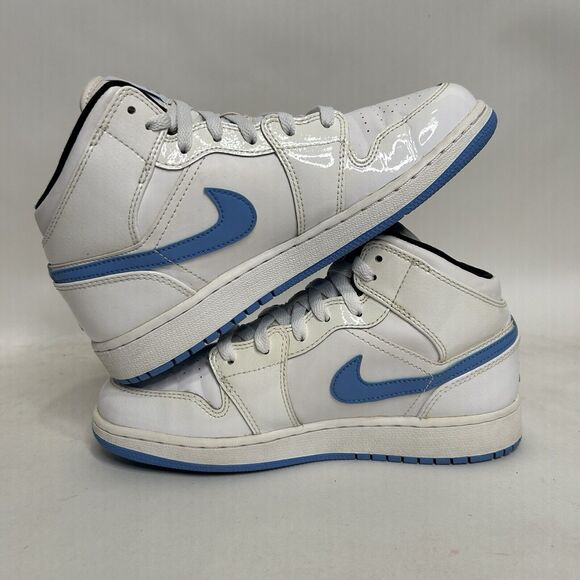 Nike Shoes Air Jordan 1 Retro Mid GS “Legend Blue/UNC" 2024 - Picture 3 of 8